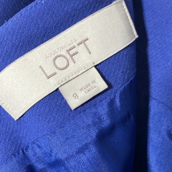 Ann Taylor LOFT Pencil Skirt cornflower blue above knee women’s size 8 - Picture 10 of 11